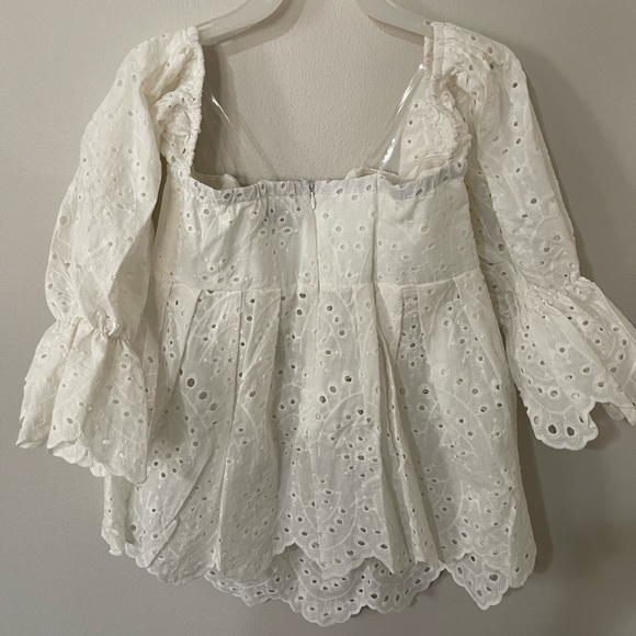 Eyelet Blouse Top - Picture 2 of 6